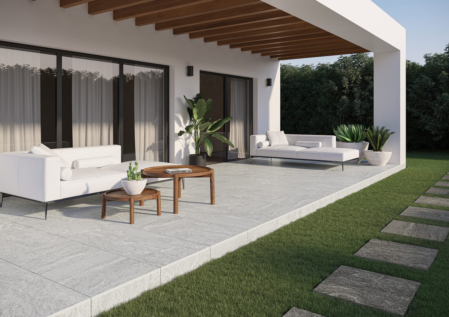 Terrassenplatte Arragos grau 60x60x2 cm