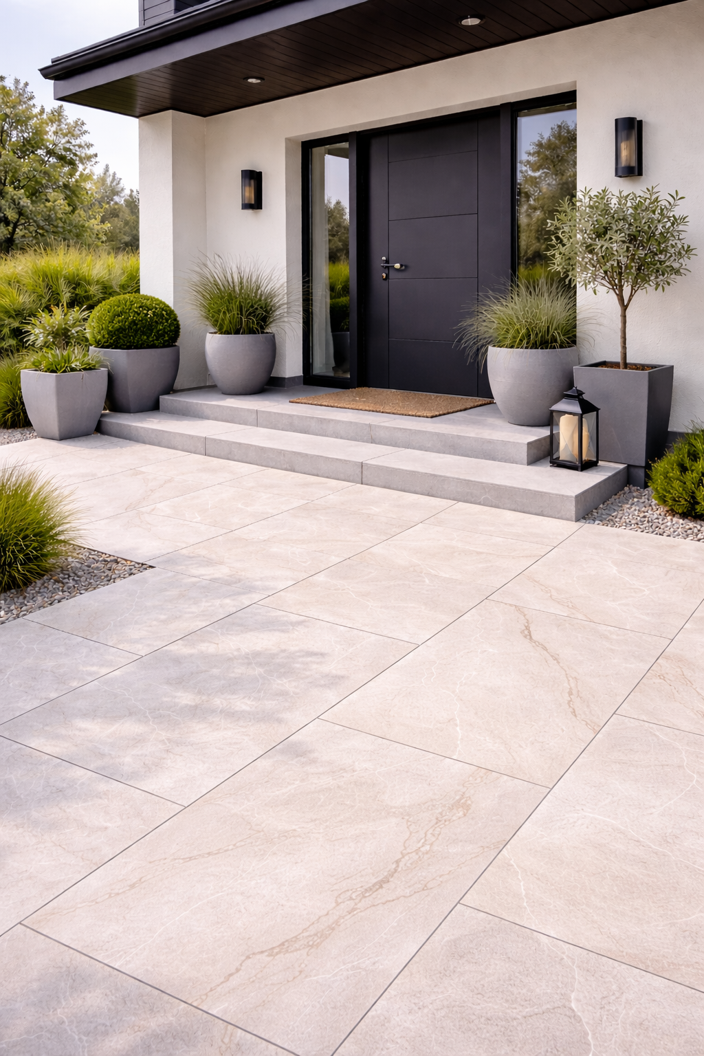 Terrassenplatte City Wave White 120x60 cm