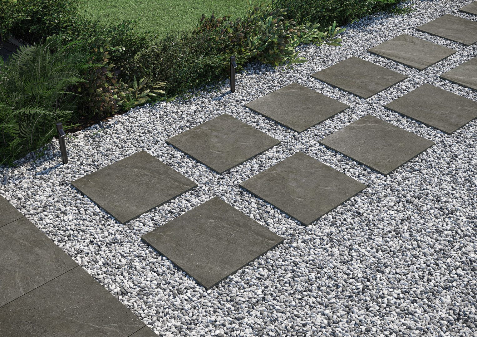 Terrassenplatte Cliff anthrazit 60x60x2 cm