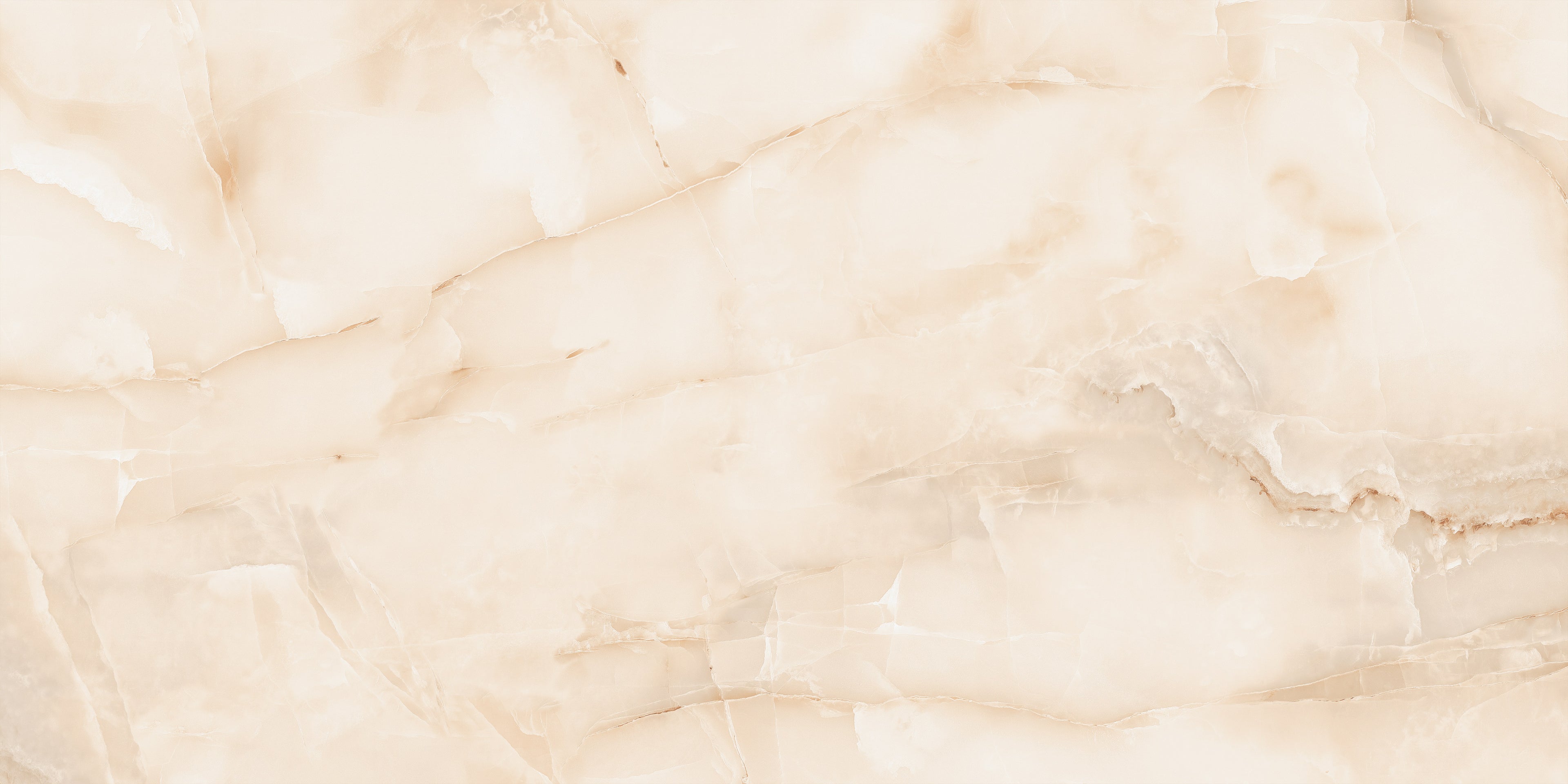 Bodenfliese Onyx Crema hochglanz 120x60 cm