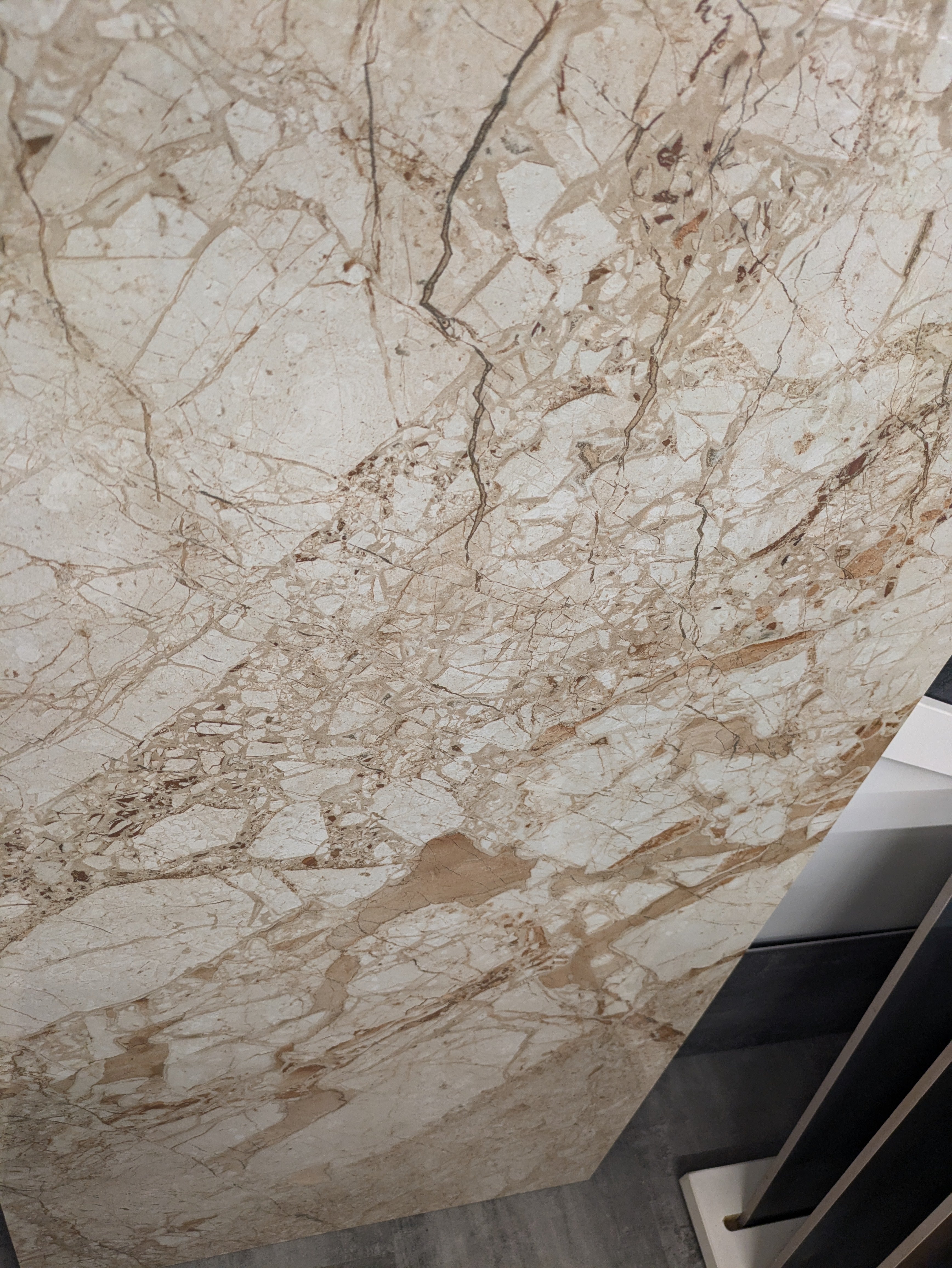 Bodenfliese Breccia Aurora hochglanz 120x60 cm