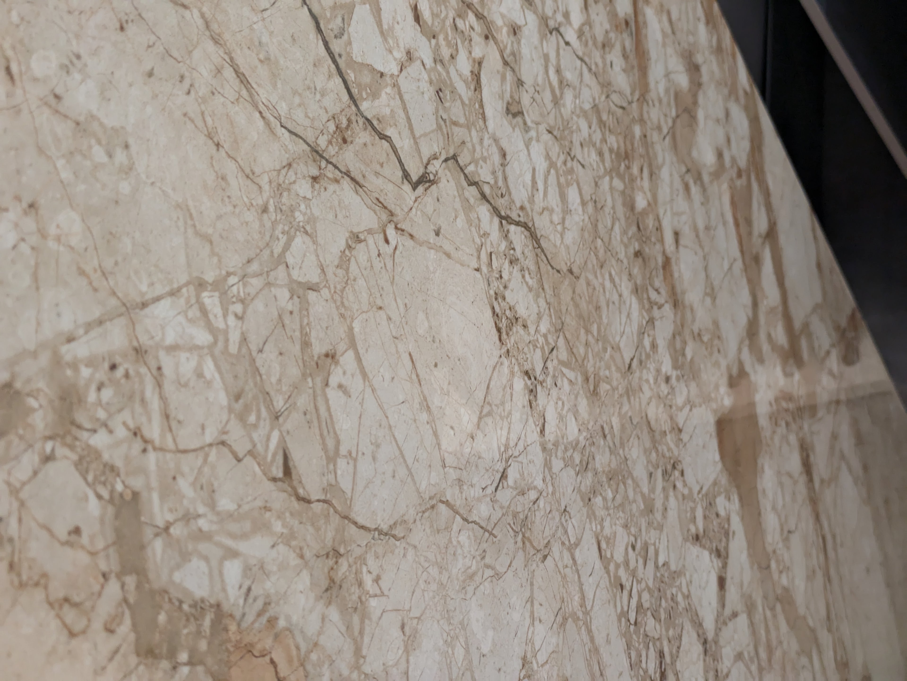 Bodenfliese Breccia Aurora hochglanz 120x60 cm