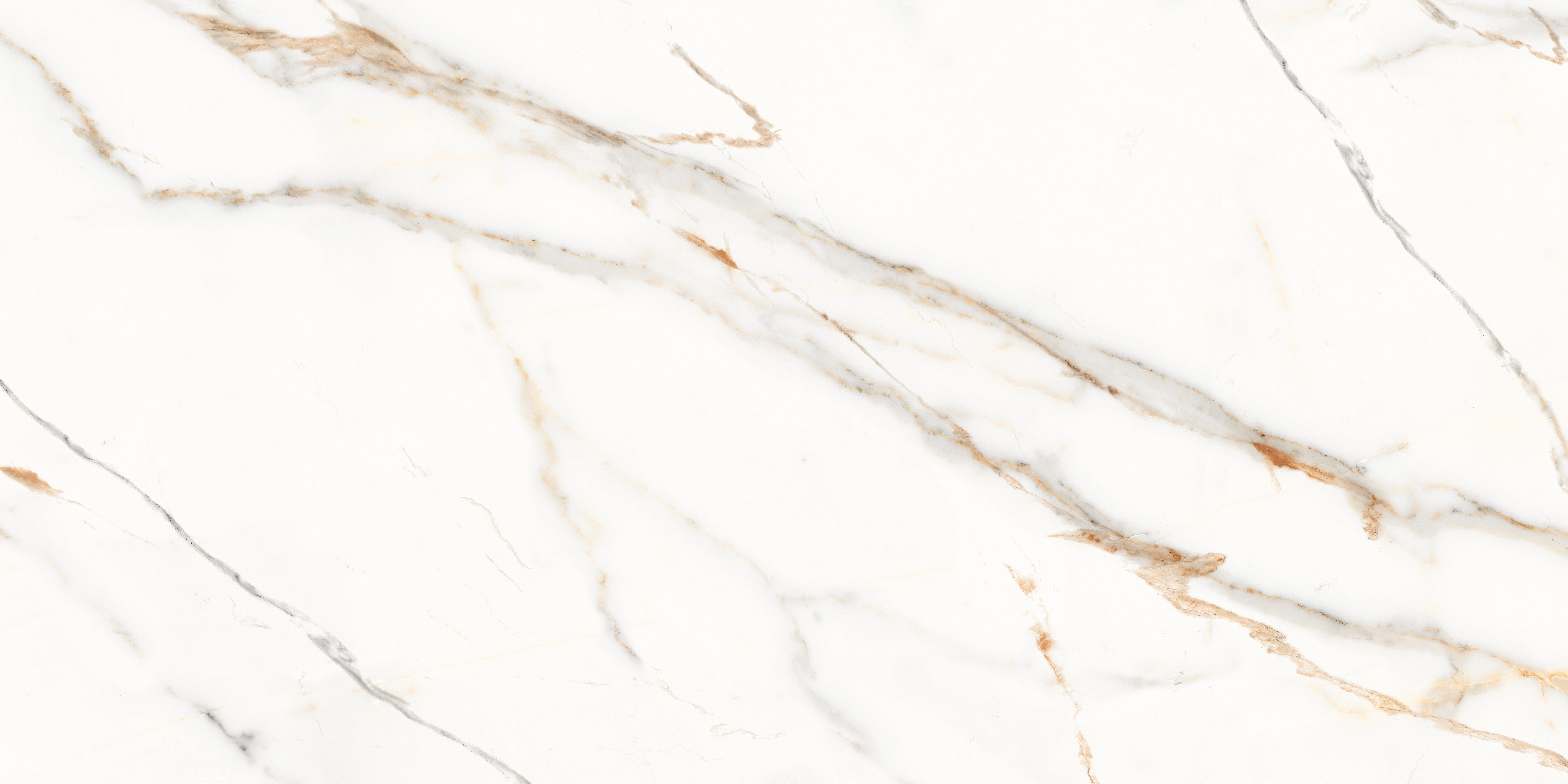 Bodenfliese Satvario Snow Gold hochglanz 120x60 cm