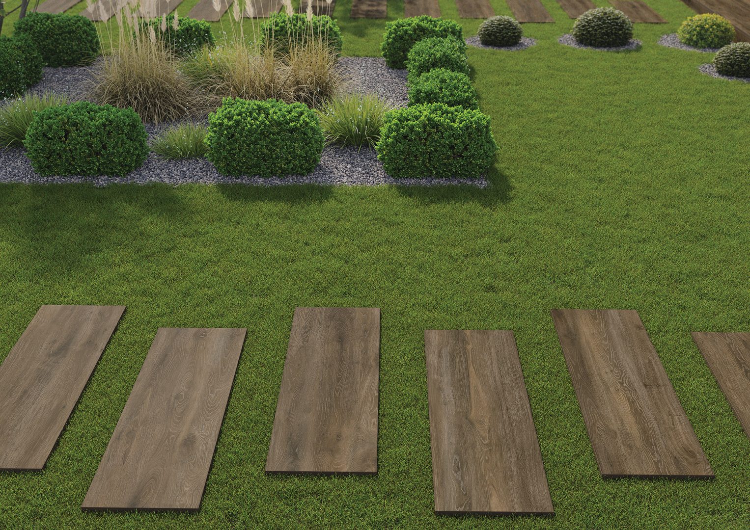 Terrassenplatte Tauro Braun 120x40x2 cm