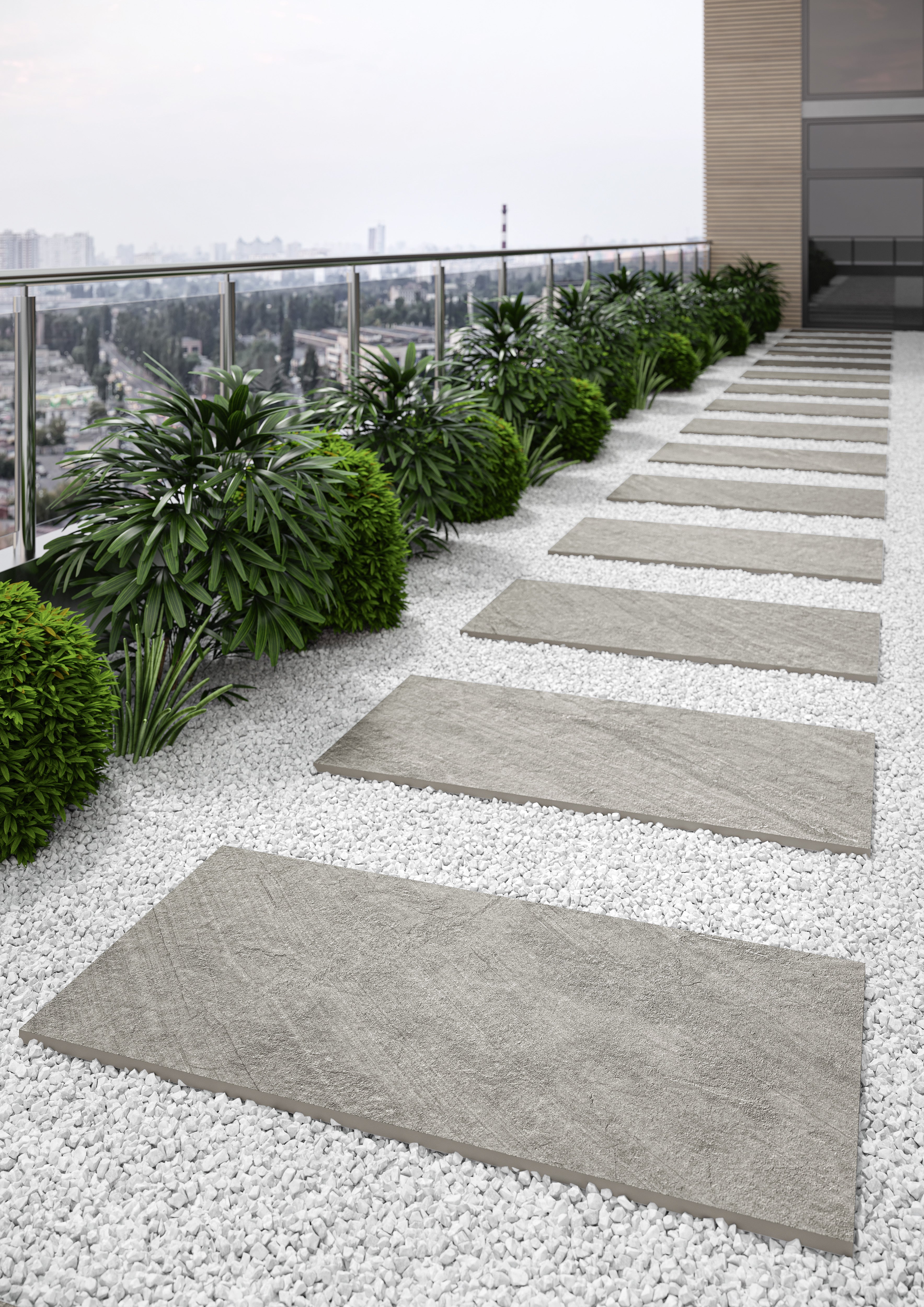 Terrassenplatte Testo Gris 120x60x2 cm