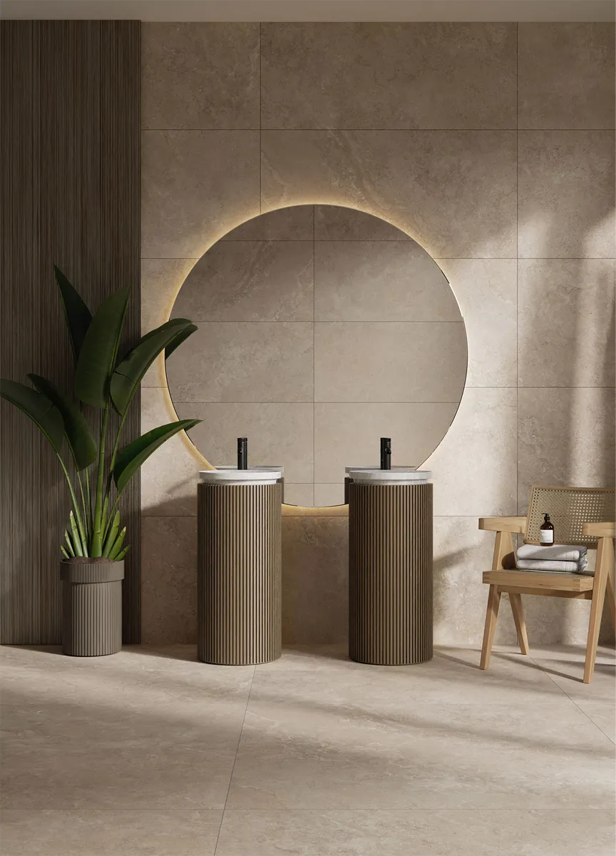 Bodenfliese Max Travertino Beige