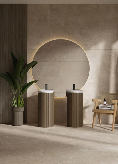 Bodenfliese Max Travertino Beige – Textur