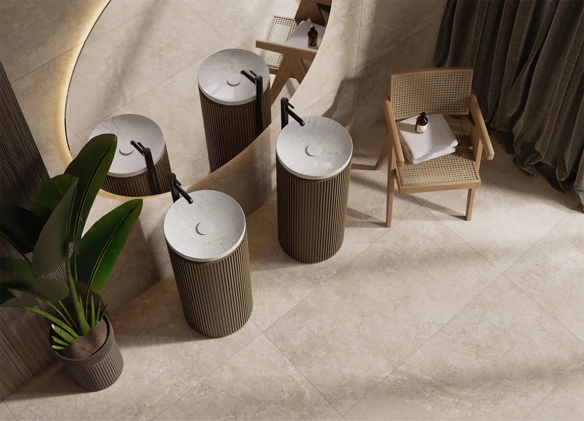 Bodenfliese Max Travertino Beige