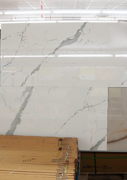 Bodenfliese Satvario Fancy Grey hochglanz 120x60 cm