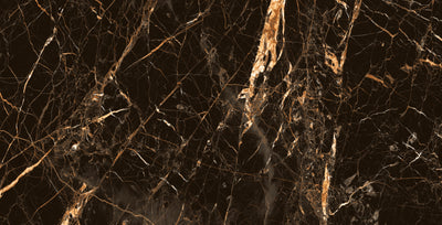 Bodenfliese Golden Black hochglanz 120x60 cm – Textur