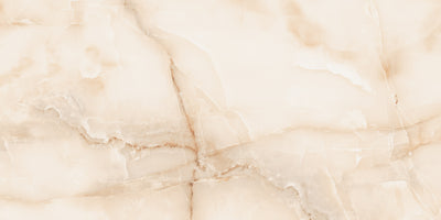 Bodenfliese Onyx Crema hochglanz 120x60 cm – Textur