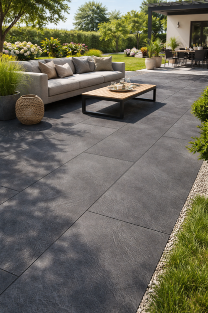 Terrassenplatte Piazza Anthrazit 120x60x2 cm  – 1. Sorte