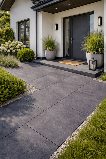 Terrassenplatte Piazza Anthrazit 120x60x2 cm  – 1. Sorte