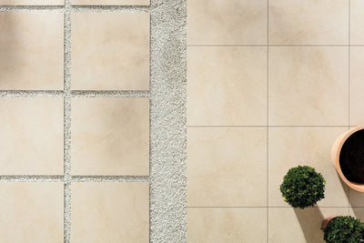 Terrassenplatte KAAMOS Beige – Textur