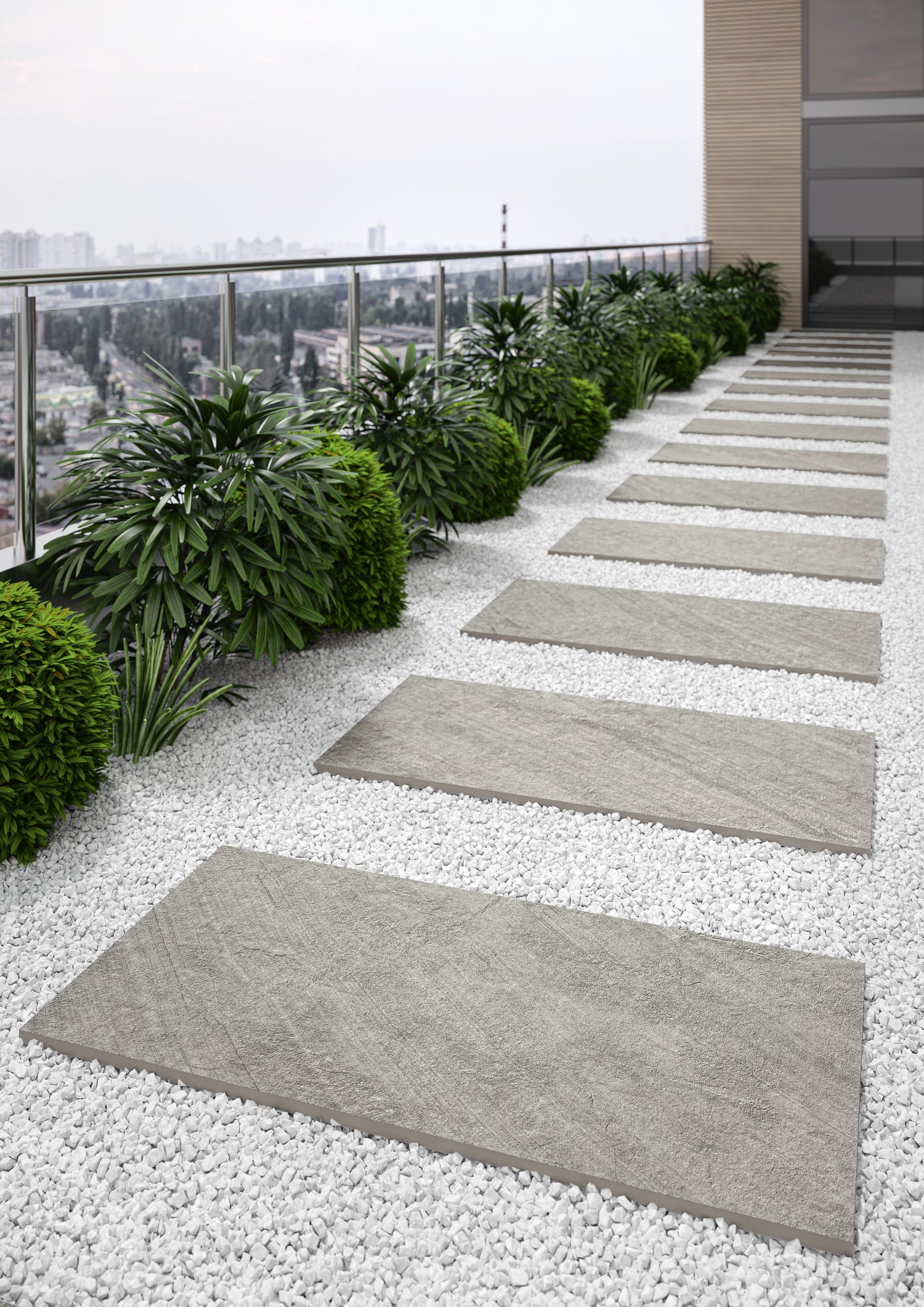 Terrassenplatte Testo Gris 120x60x2 cm