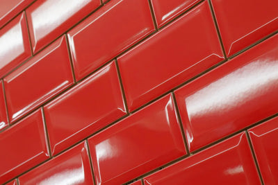 Wandfliese Metro Rot