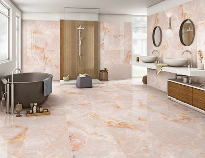 Bodenfliese Bluette Onyx Rot