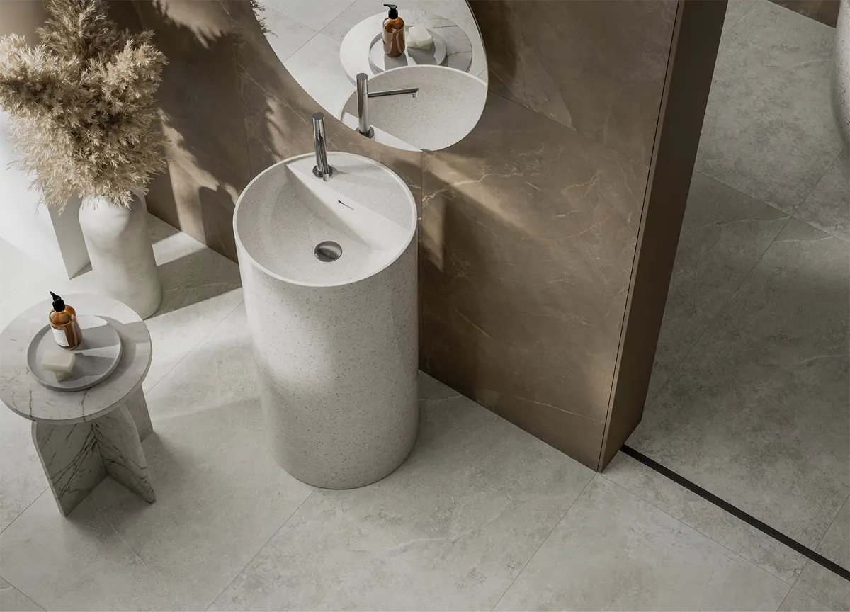 Bodenfliese Softstone Braun