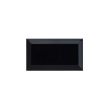 Wandfliese Metro schwarz glänzend 10x20cm