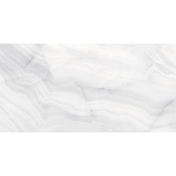 Musterfliese Rodas white glänzend 30x60 cm Feinsteinzeug